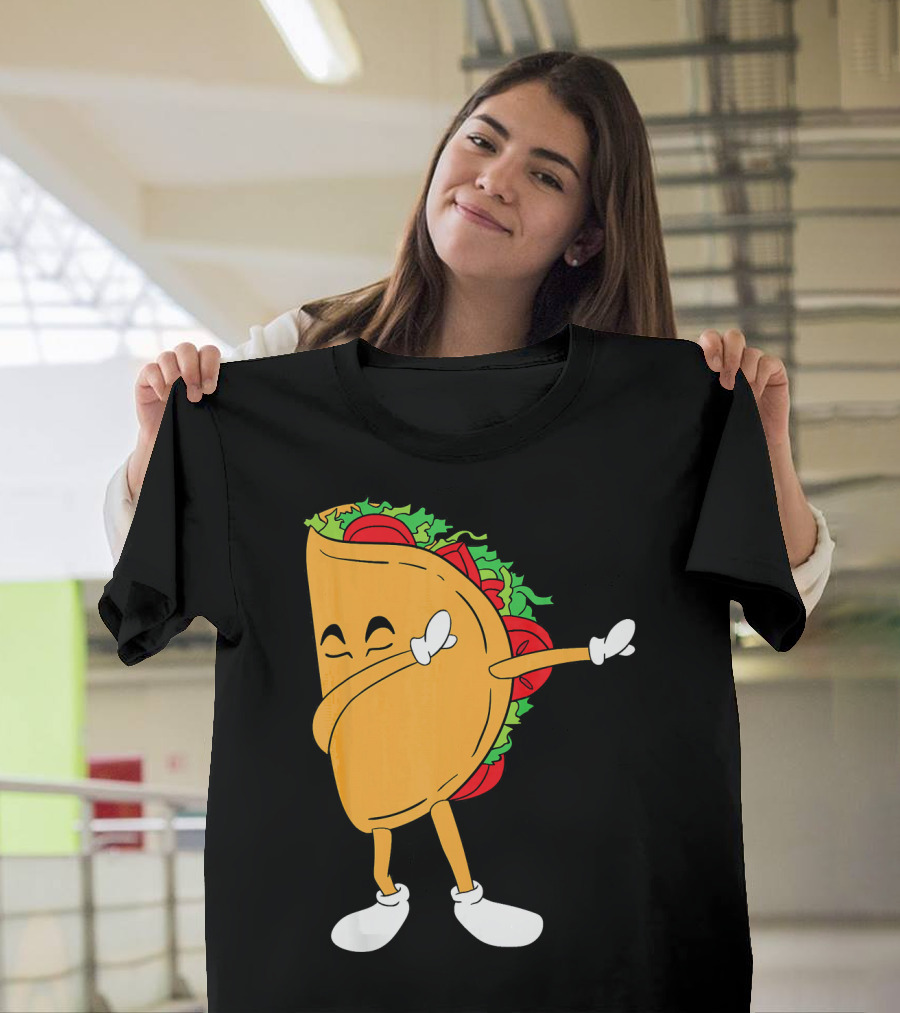 Dabbing Taco Mexico Funny Mexican Food T-Shirt