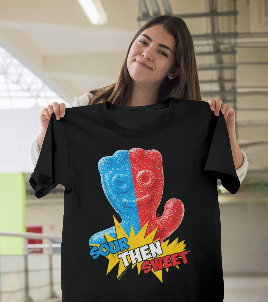 Sour Patch Kids Sour Then Sweet Candy Blue Red Explosion T-Shirt