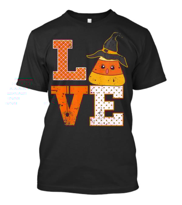 Love Candy Corn Cute Halloween Hat T-Shirt