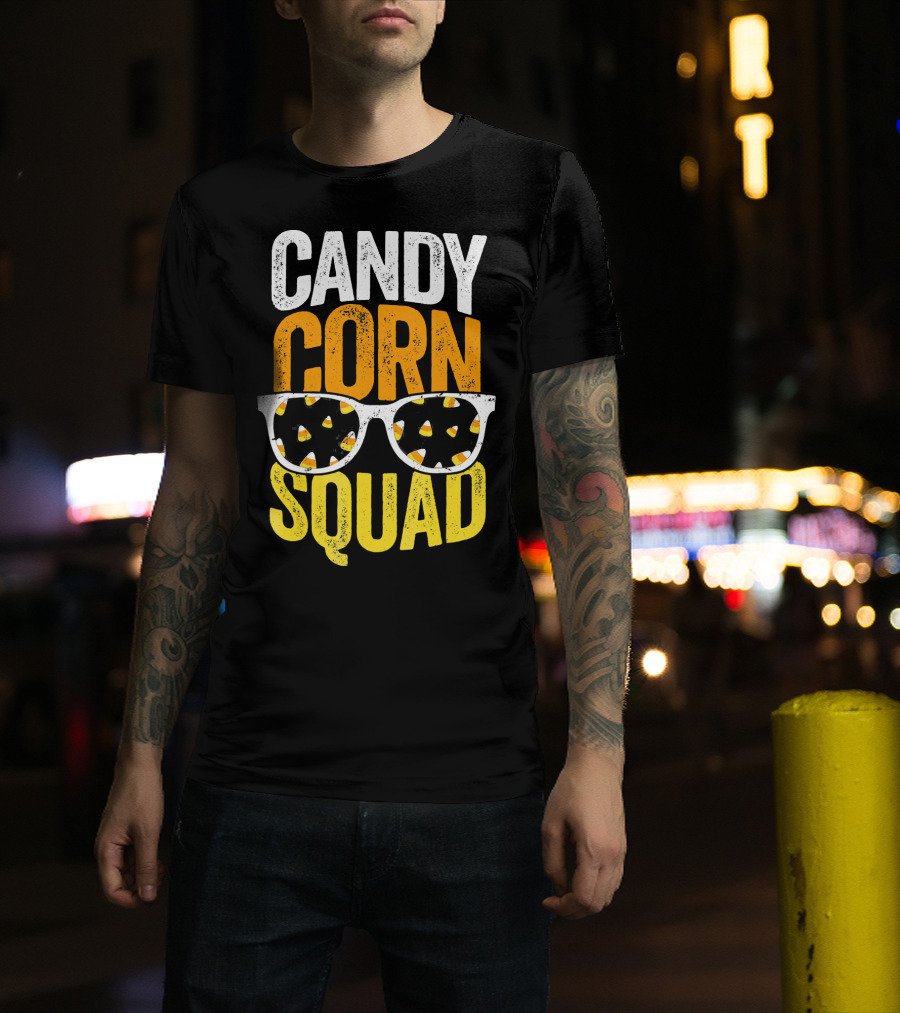 Candy Corn Squad Halloween Party Sunglasses T-Shirt