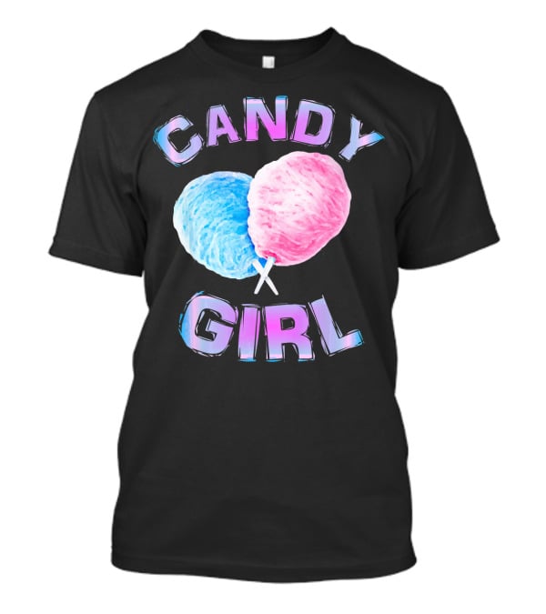 Candy Girl Cotton Candy Fun Girls Juniors T-Shirt