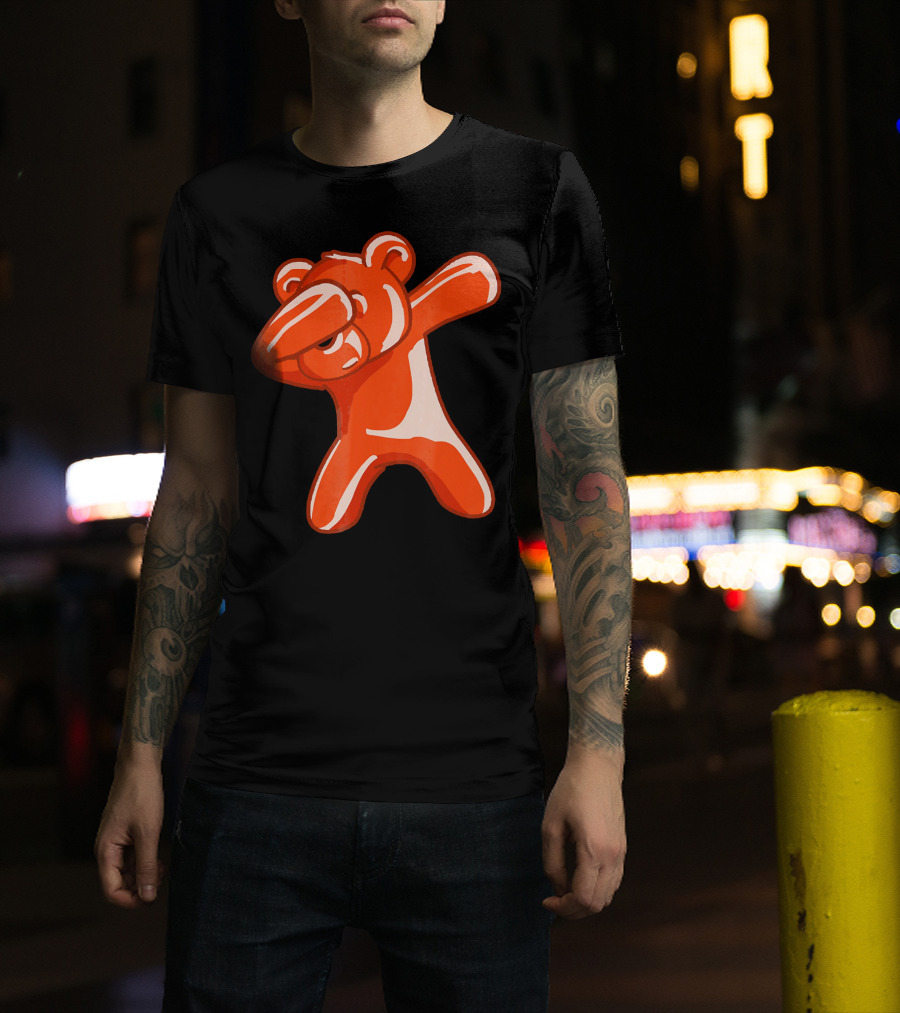 Dabbing Bear Gummy Candy Dance Dab Pose T-Shirt