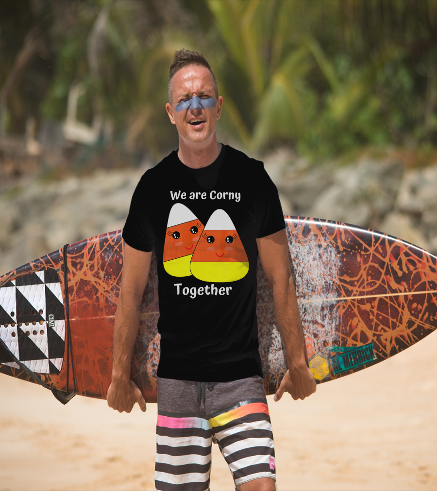 We Are Corny Together Cute Candy Corn Faces T-Shirt
