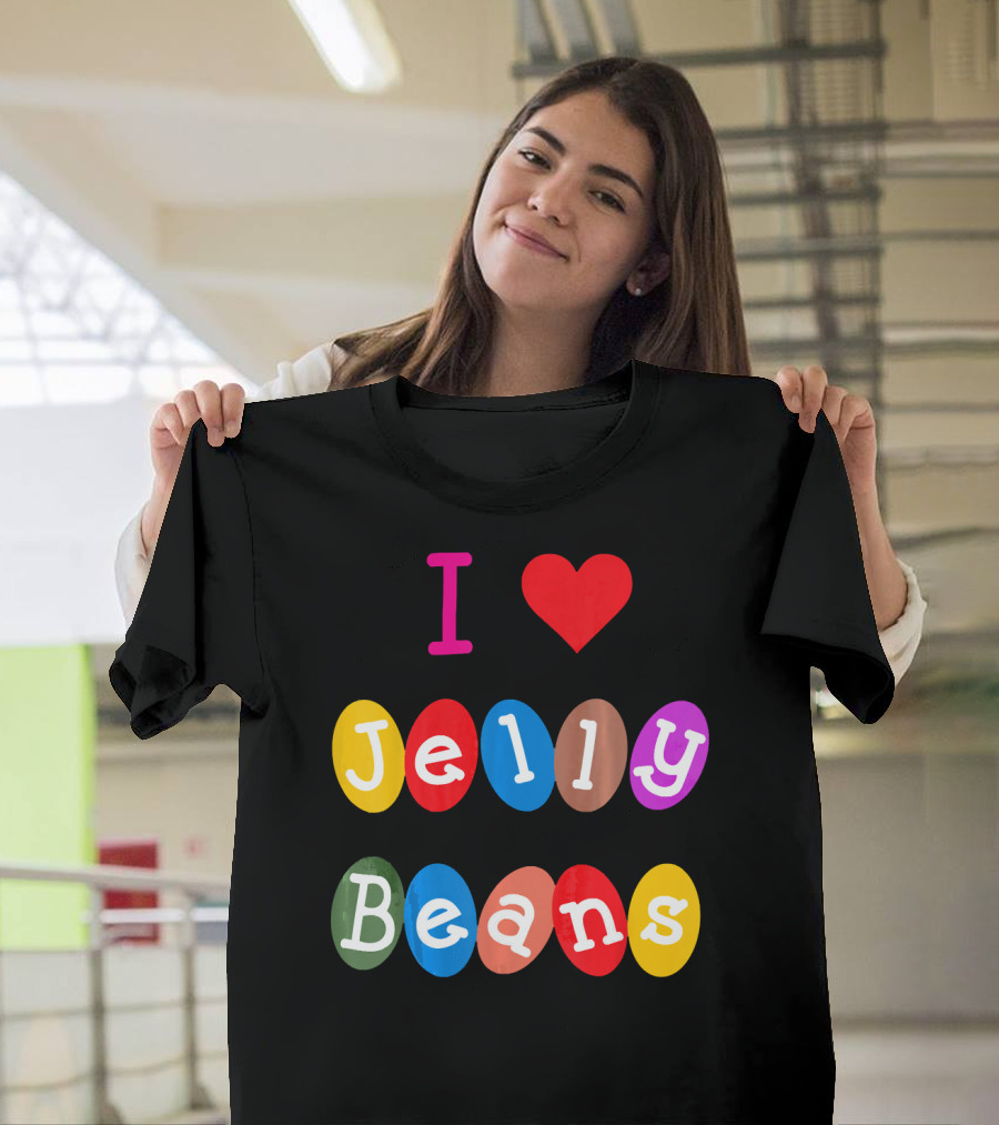 I Love Jelly Beans Heart Sweets Candy T-Shirt