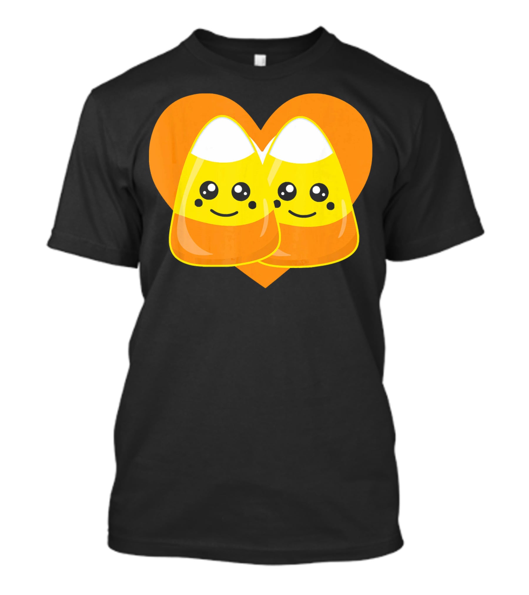 Love Candy Corn Cute Heart Kawaii Candy Corn Duo T-Shirt