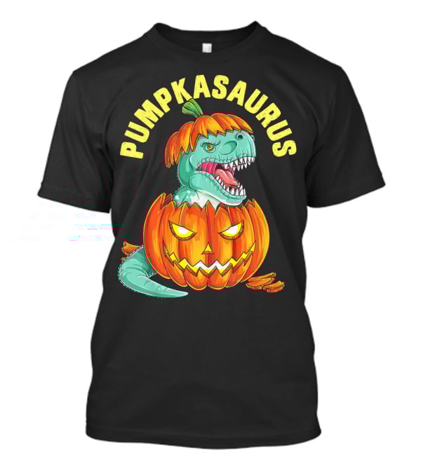 Halloween Kids Pumpkasaurus Dinosaur Pumpkin T-Shirt