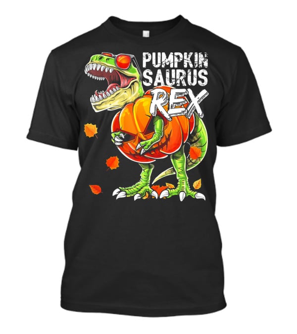 Pumpkinsaurus Rex Halloween Dinosaur Pumpkin Jack O Lantern T-Shirt