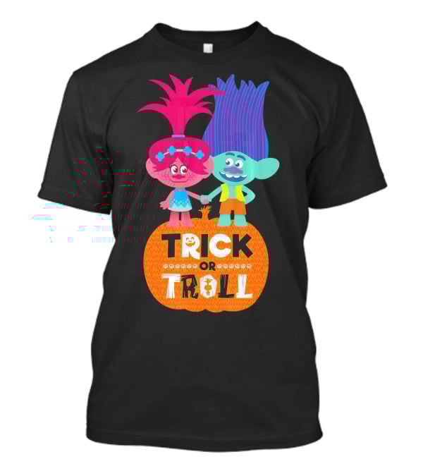 Trick Or Troll DreamWorks Trolls Halloween Pumpkin T-Shirt