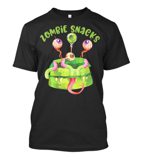 Zombie Snacks Halloween Fun Eyeballs T-Shirt