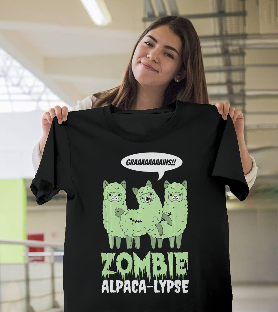Zombie Alpaca-lypse GRAAAAINS T-Shirt