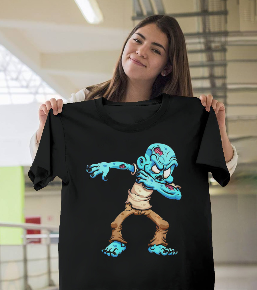 Dabbing Zombie Halloween Dab Creature T-Shirt