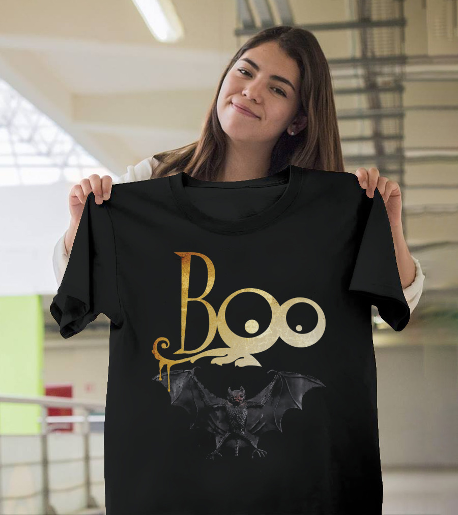 Boo Halloween Cool Bat Spooky Night T-Shirt