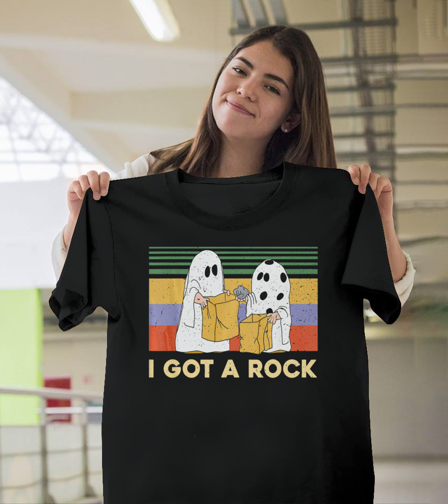 Ghost Halloween I Got a Rock Vintage T-Shirt