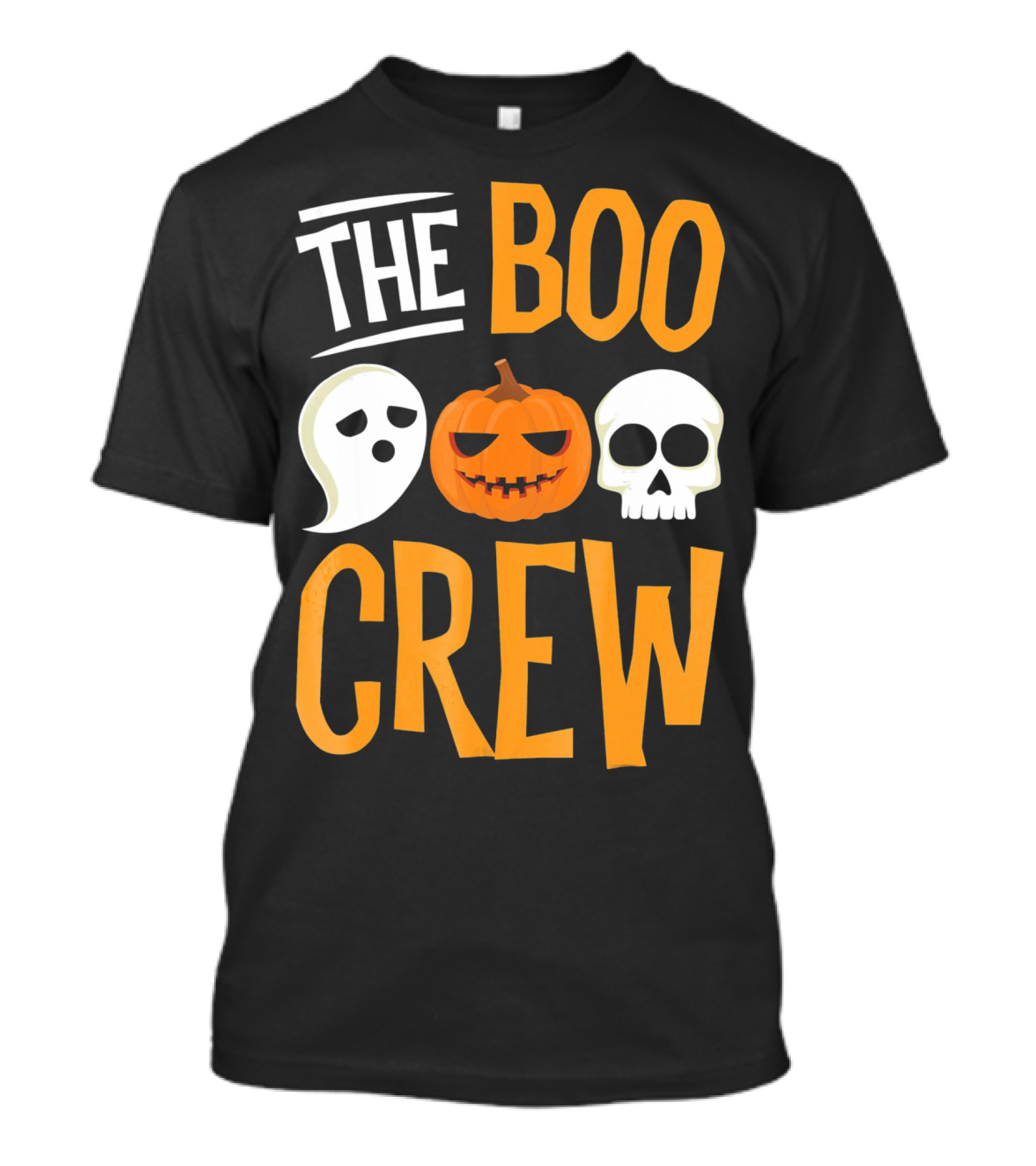 The Boo Crew Ghost Pumpkin Skull Halloween T-Shirt