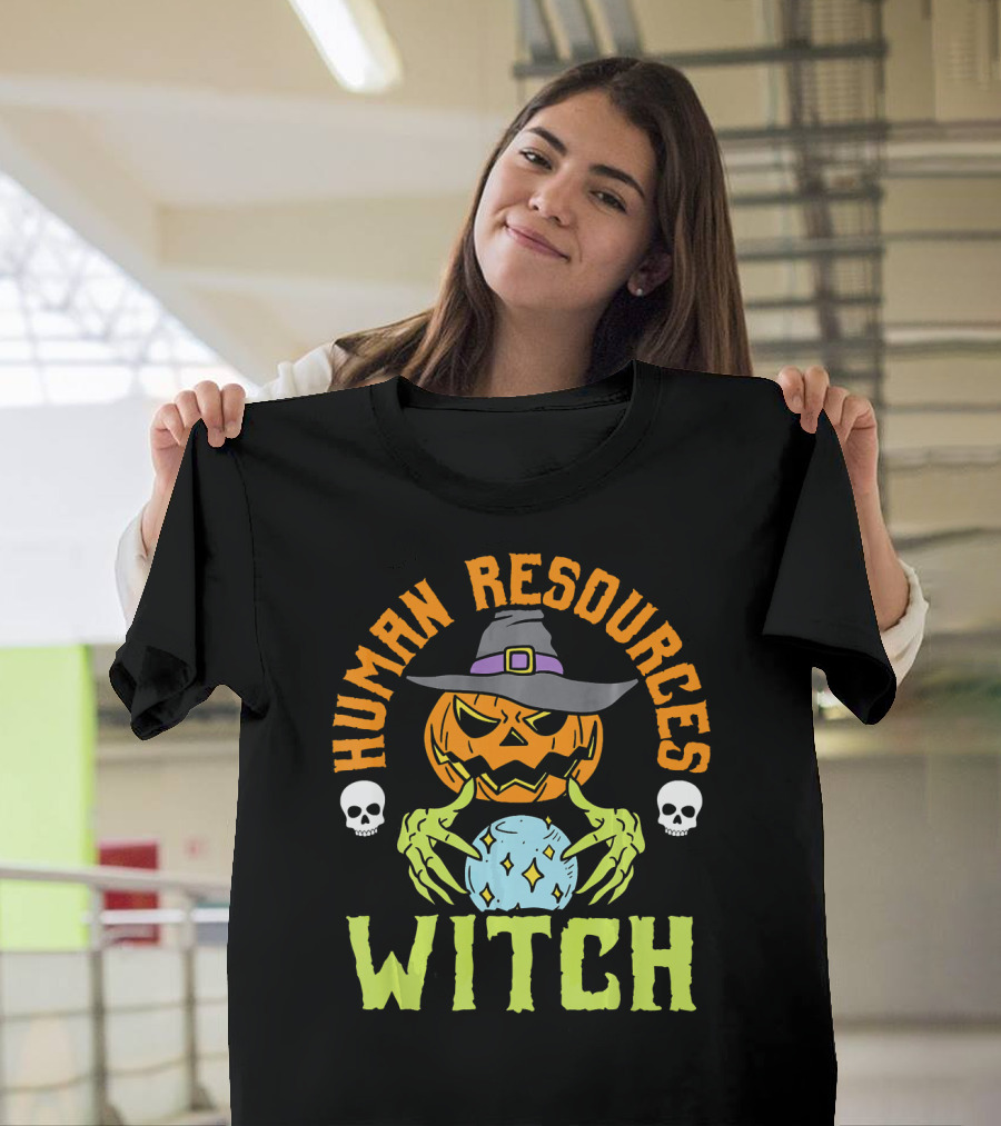 Human Resources Witch Pumpkin Magic T-Shirt