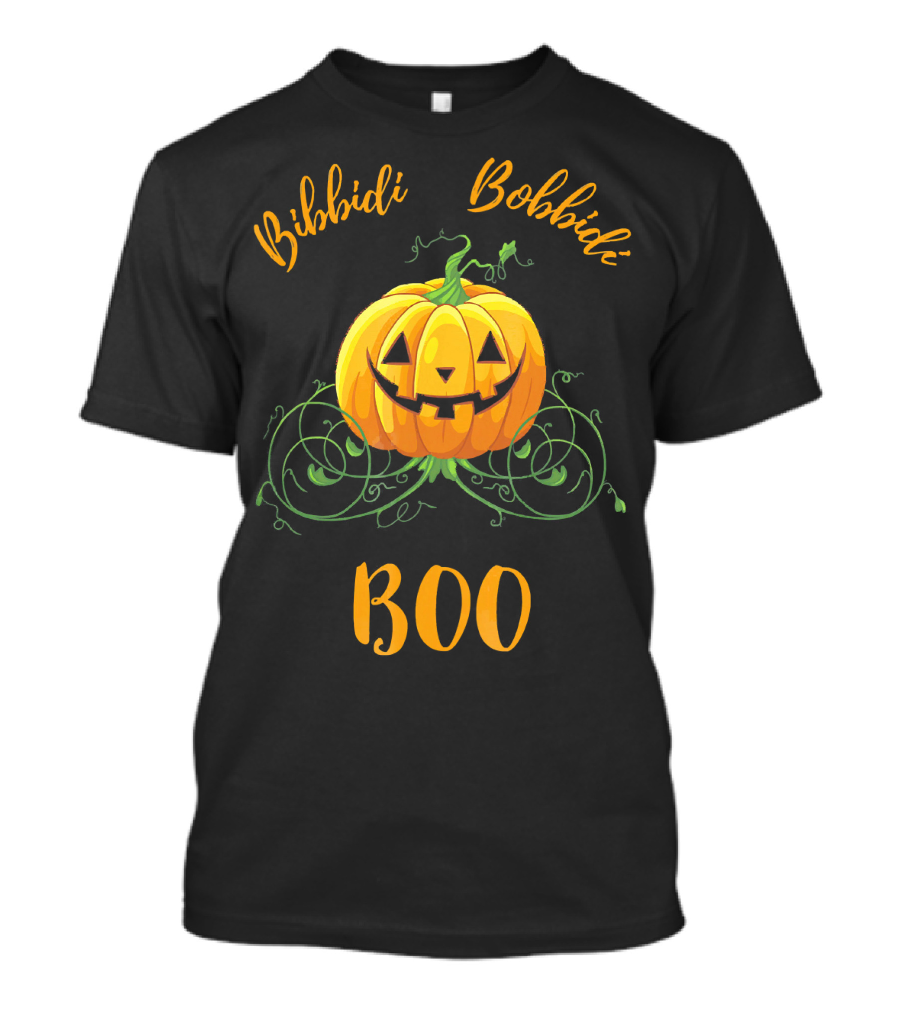Bibbidi Bobbidi Boo Halloween Jack O Lantern Pumpkin T-Shirt