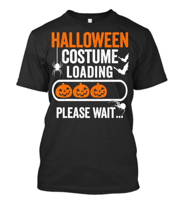 Halloween Costume Loading Please Wait Pumpkin Gamer T-Shirt