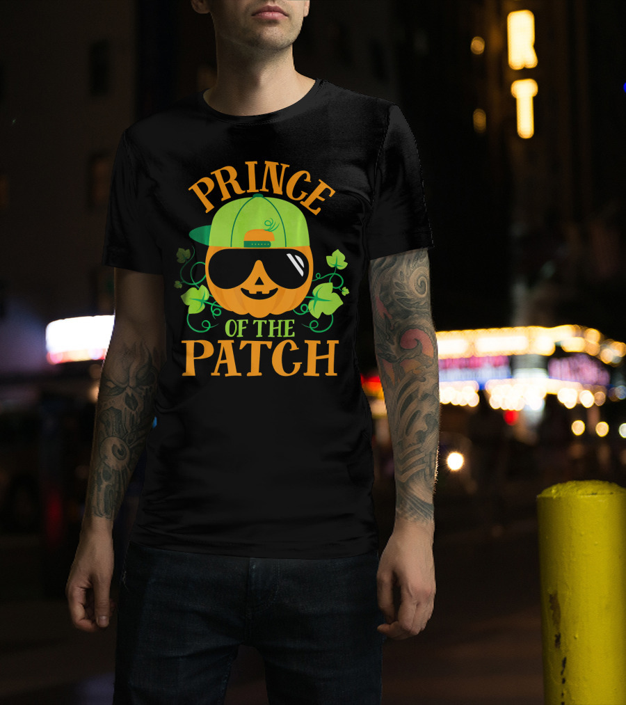 Prince Pumpkin Of The Patch In Shades And Green Hat T-Shirt