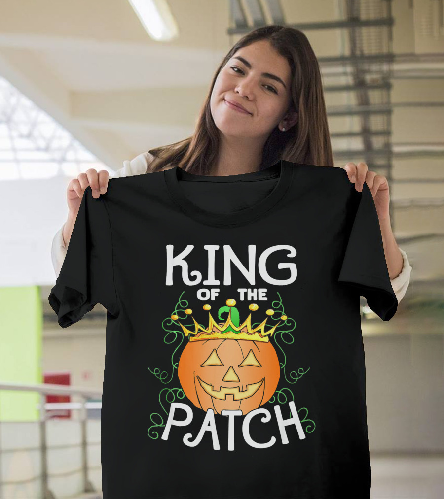 Halloween King of the Patch Pumpkin with Crown T-Shirt