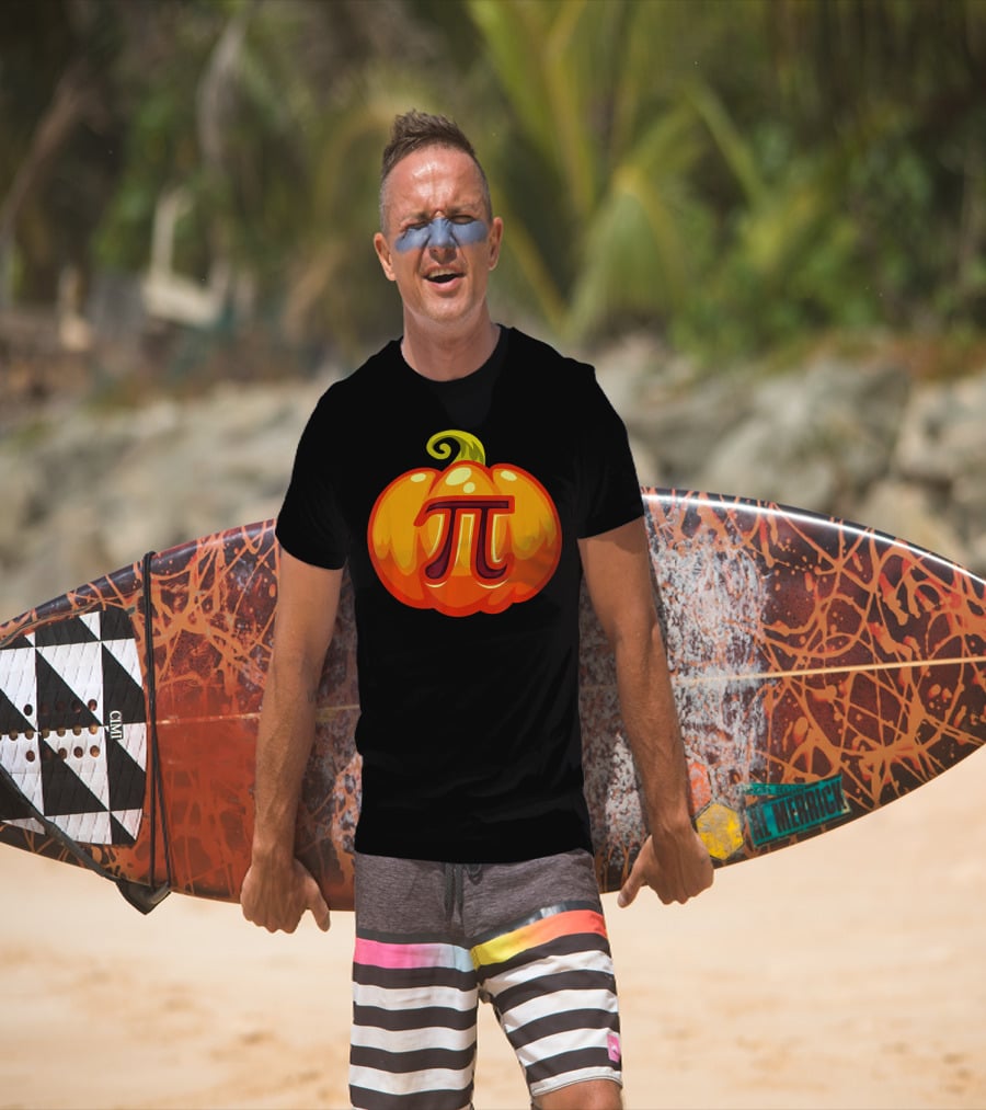 Math Teacher Pi Symbol Pumpkin Halloween Costume T-Shirt