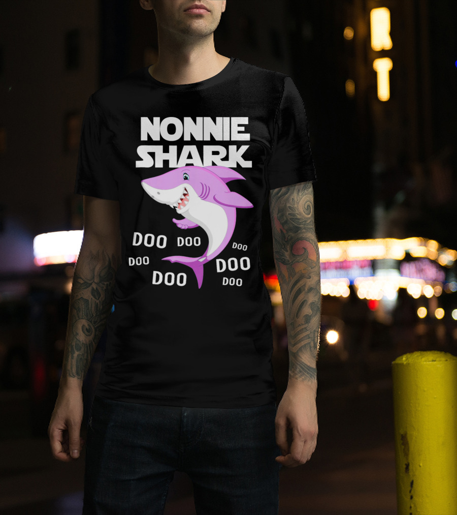Nonnie Shark Doo Doo Doo Grandma Gift T-Shirt