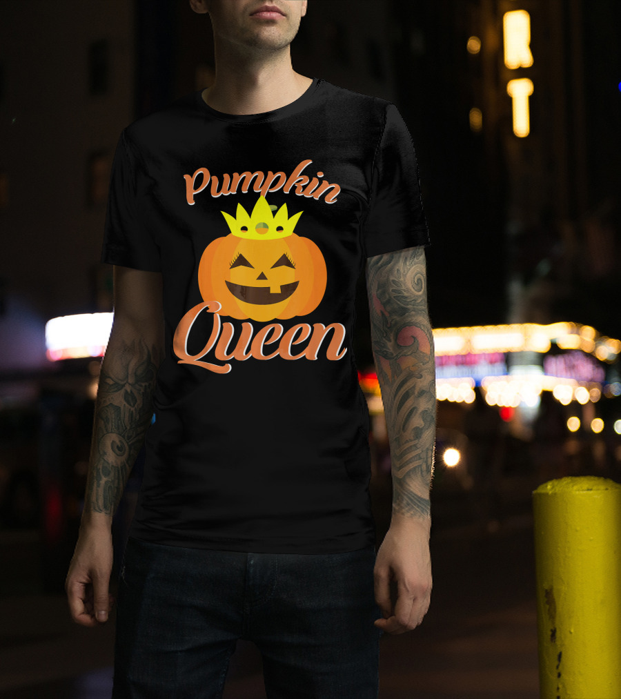 Pumpkin Queen Halloween Crown T-Shirt