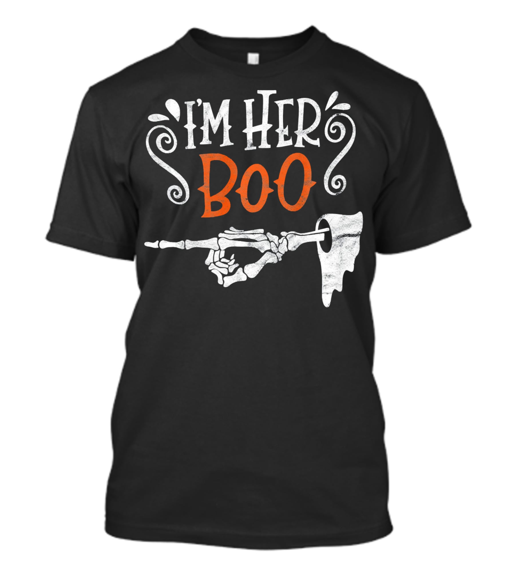 I'm Her Boo Halloween Skeleton Hand Ghost T-Shirt