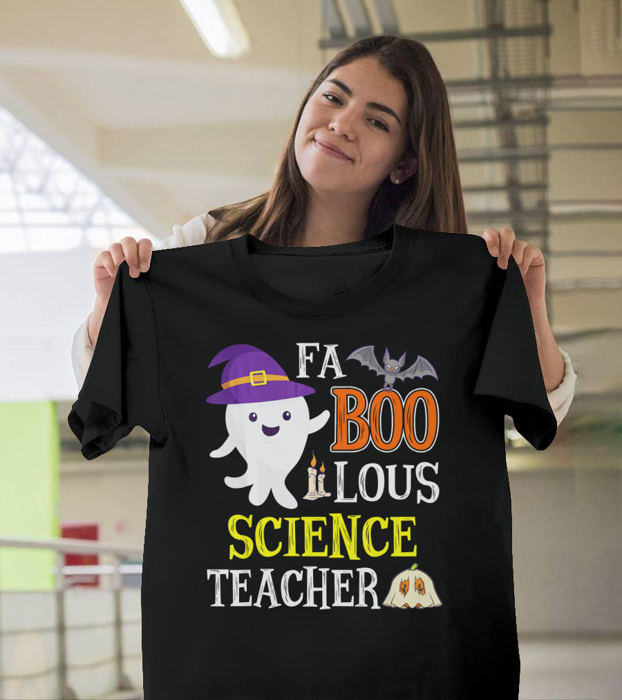 FaBOOlous Science Teacher Ghost Halloween T-Shirt