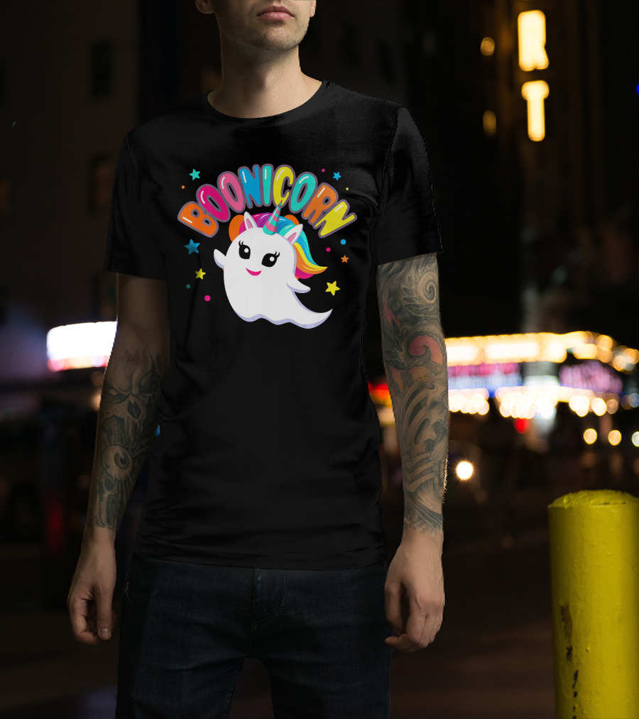 BOONICORN Unicorn Rainbow Stars T-Shirt