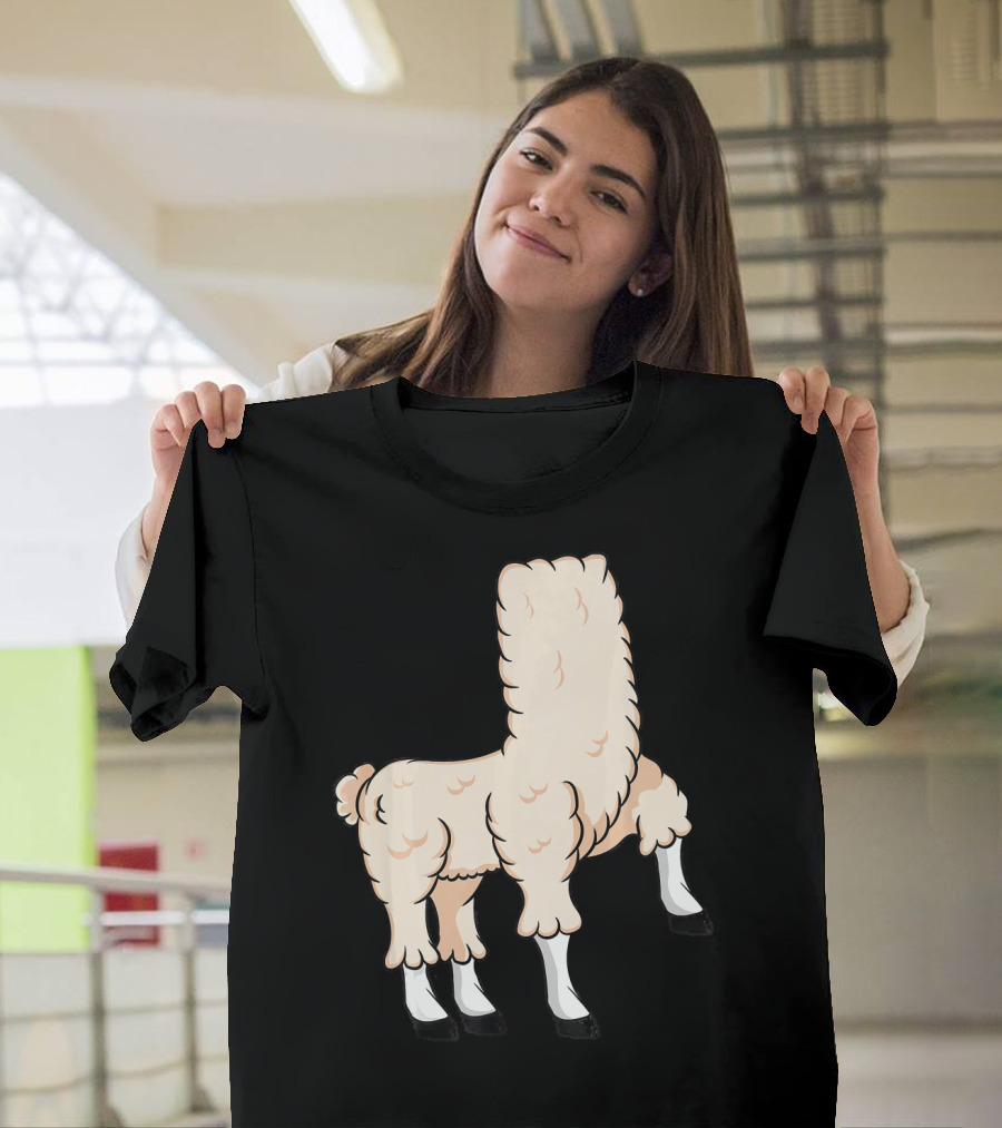 Llama Costume Halloween Easy Cosplay Headless T-Shirt