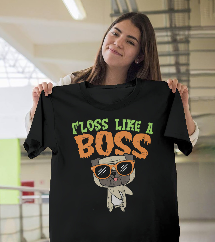 Floss Like A Boss Pug T-Shirt