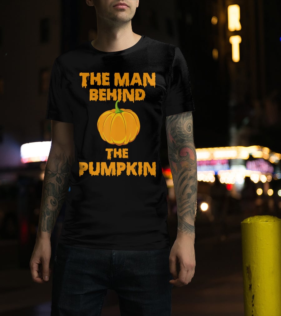 The Man Behind The Pumpkin Halloween T-Shirt