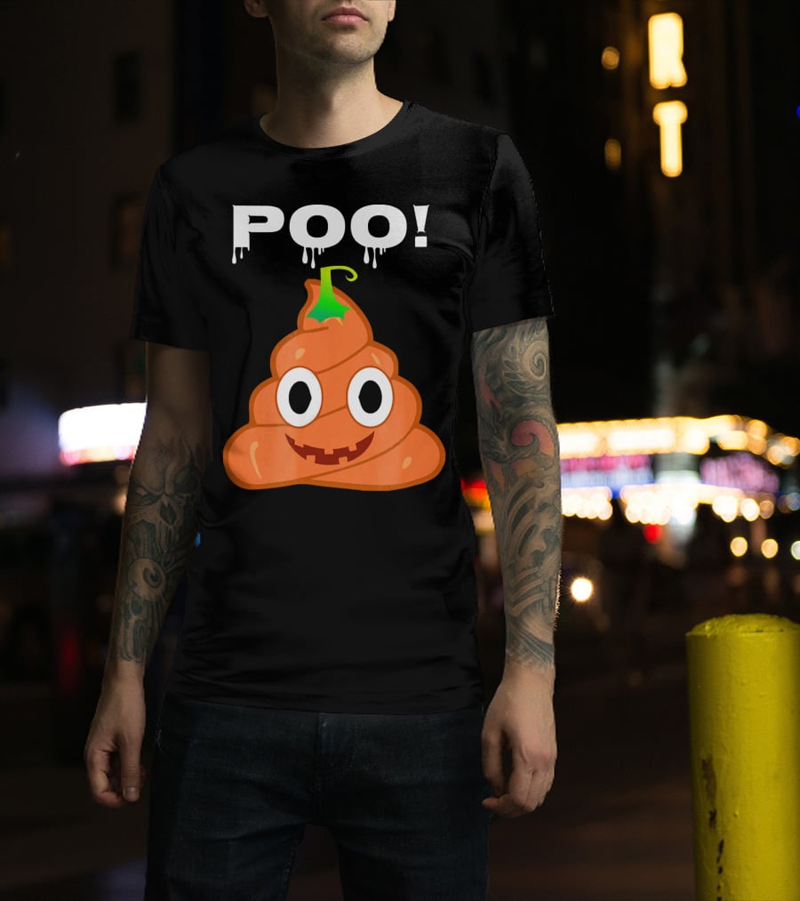 Poo Halloween Pumpkin Boo Fun T-Shirt