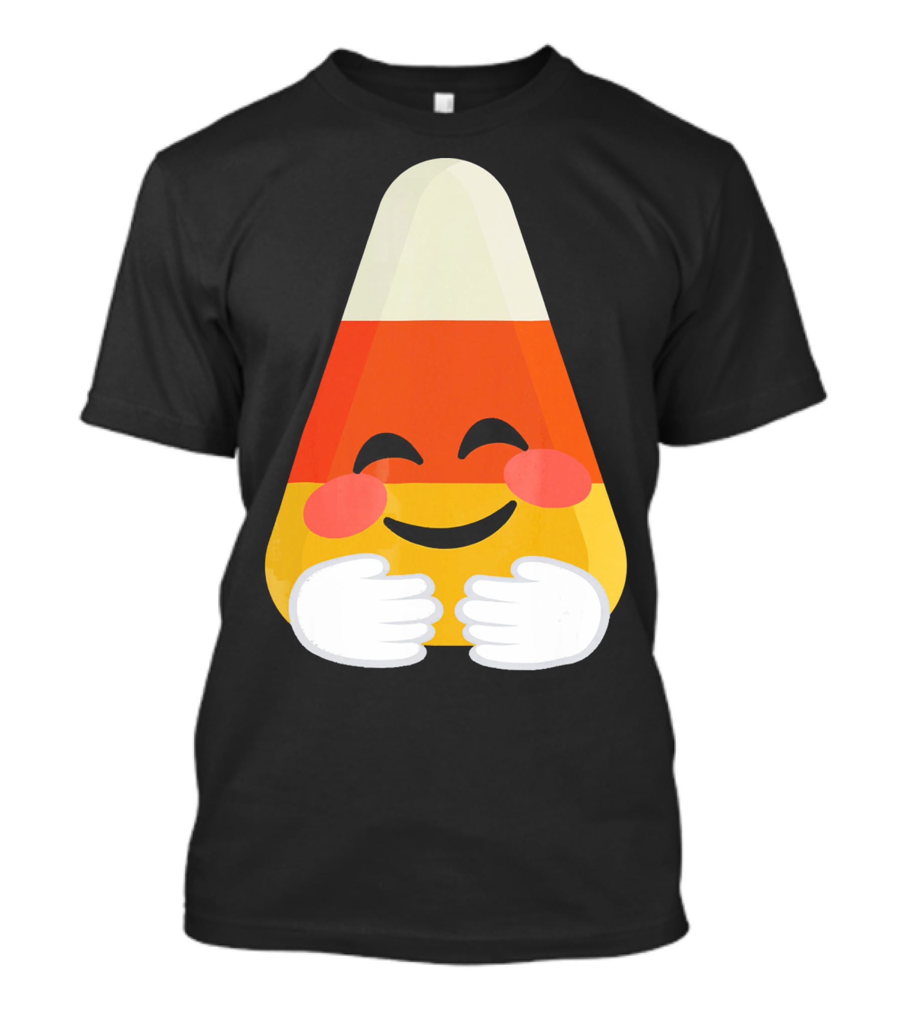 Candy Corn Emoji Hugs Embrace T-Shirt