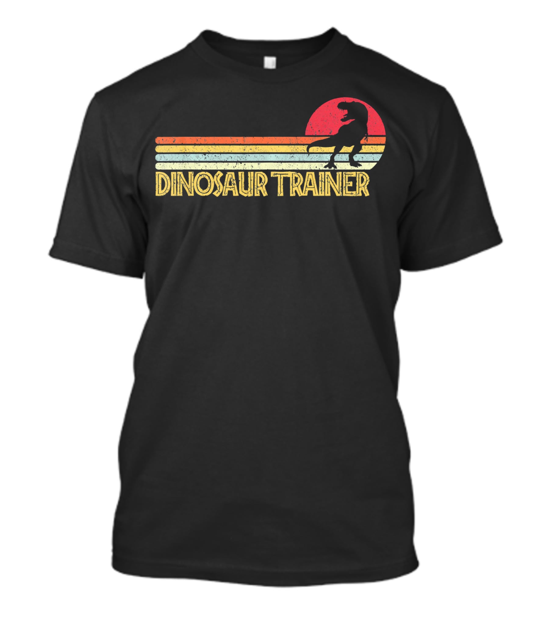 Dinosaur Trainer Retro Sunset Halloween Costume T-Shirt