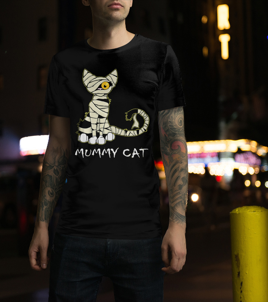 Mummy Cat Black Cat Mummy T-Shirt