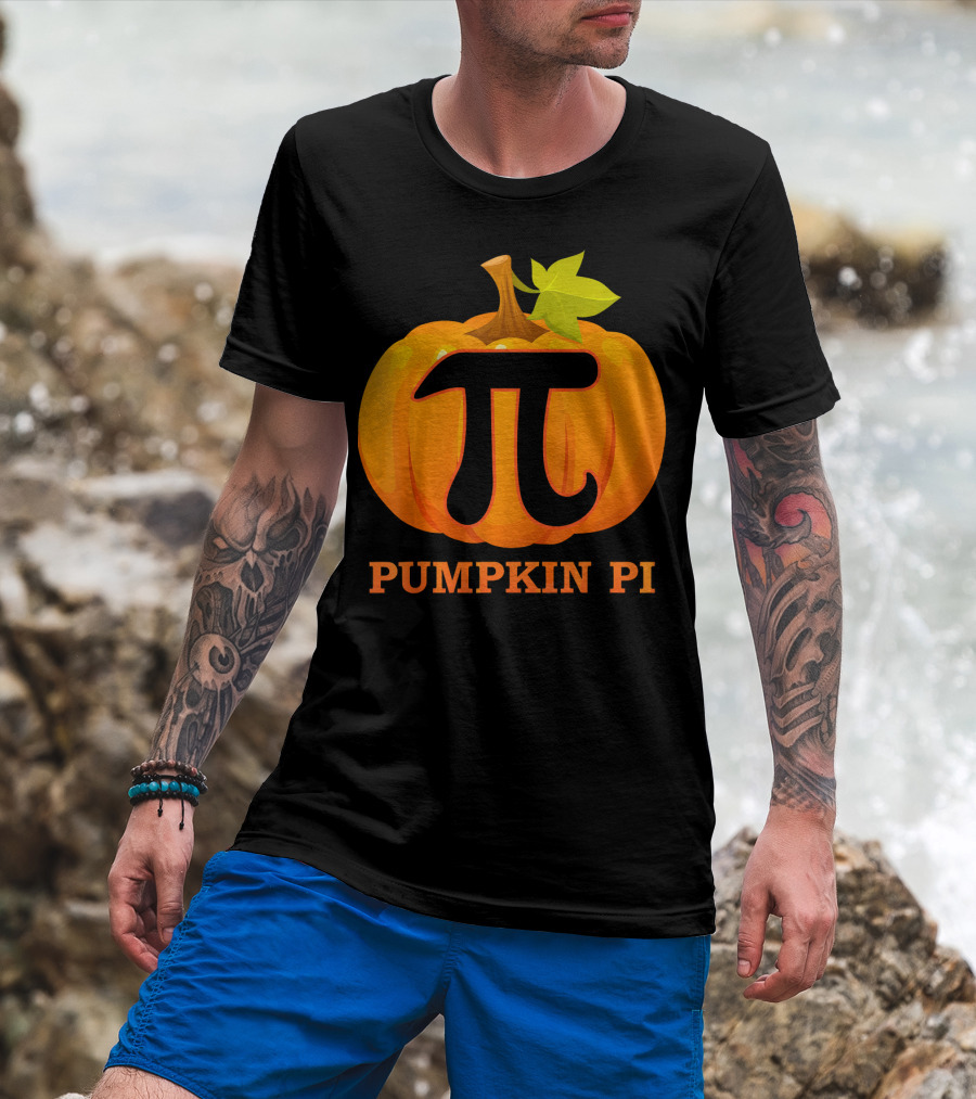 Pumpkin Pi Halloween Costume Math Pie T-Shirt