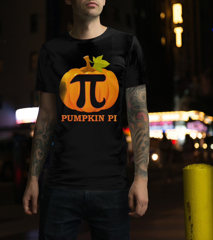 Pumpkin Pi Halloween Costume Math Pie T-Shirt