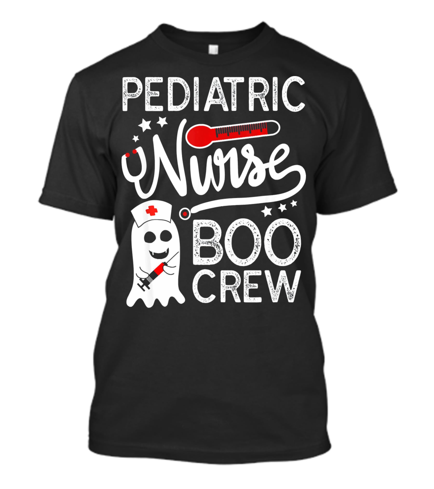 Pediatric Nurse Boo Crew Halloween Costume T-Shirt