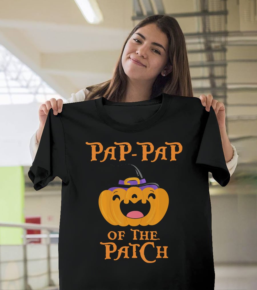 Pap Pap Of The Patch Cute Pumpkin Halloween T-Shirt