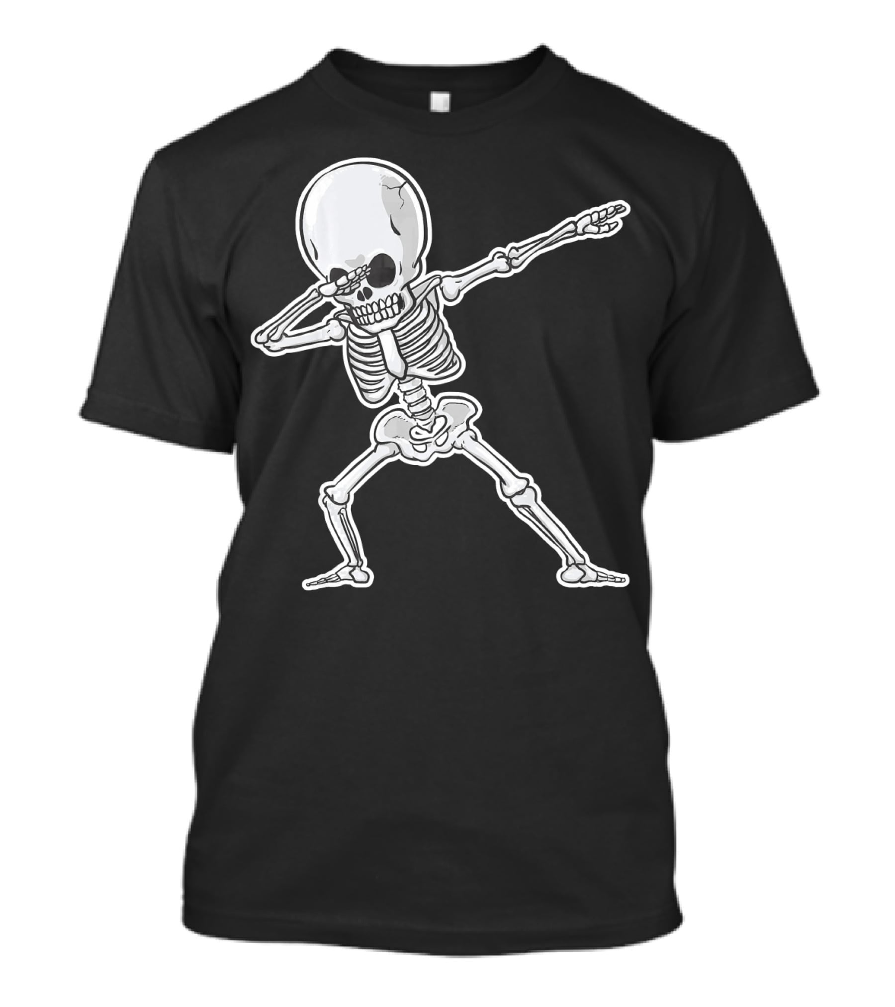 Dabbing Skeleton Dance Halloween Party Vibe T-Shirt