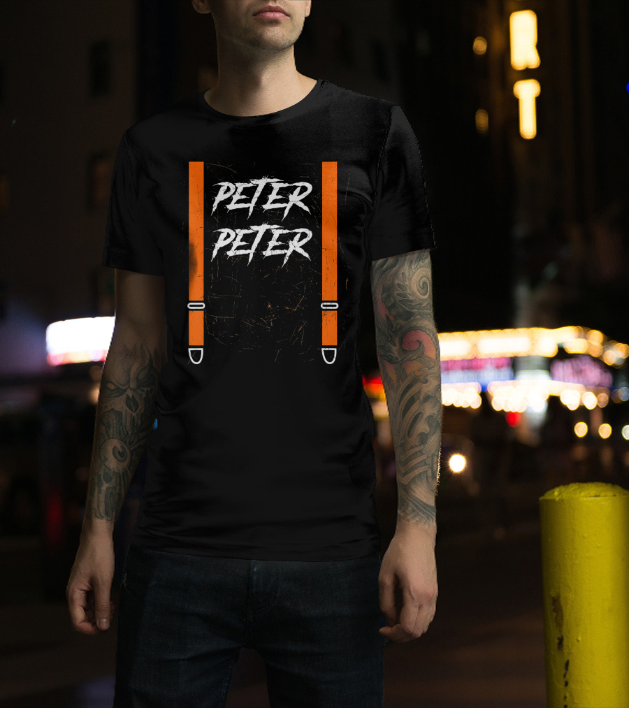 Peter Peter Pumpkin Eater Suspender Hall Halloween T-Shirt
