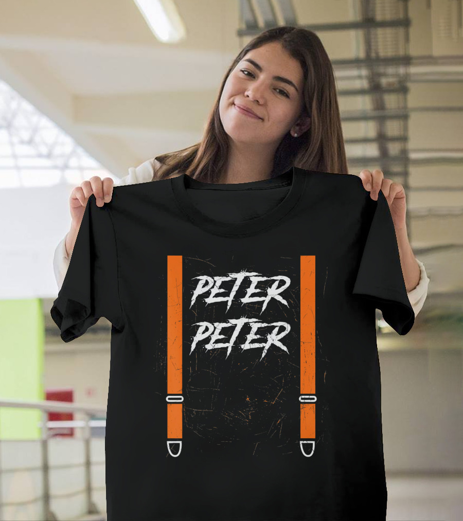 Peter Peter Pumpkin Eater Suspender Hall Halloween T-Shirt