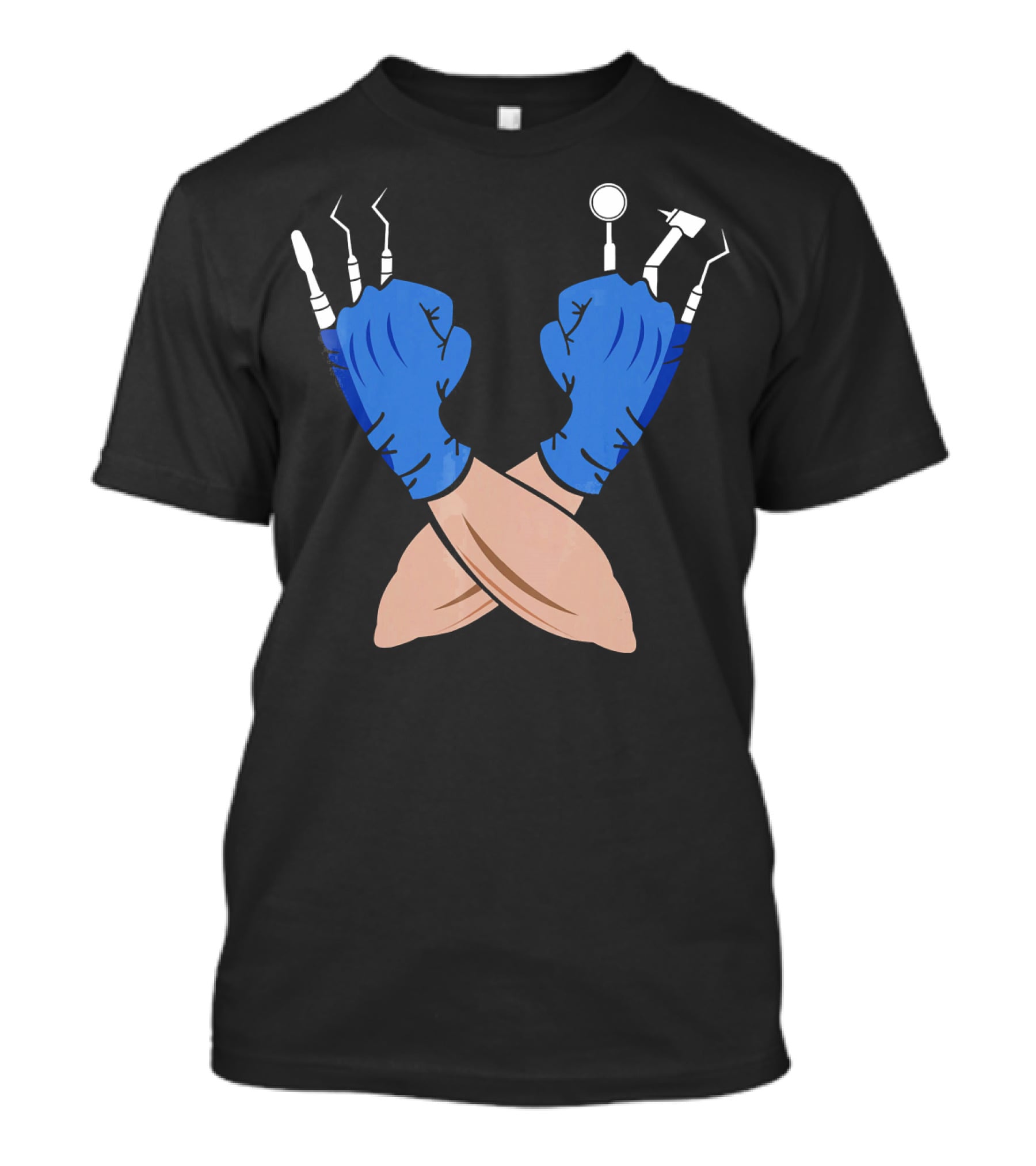 DENTIST JOB Wolve Claws With Funny Witch Dental Tools T-Shirt