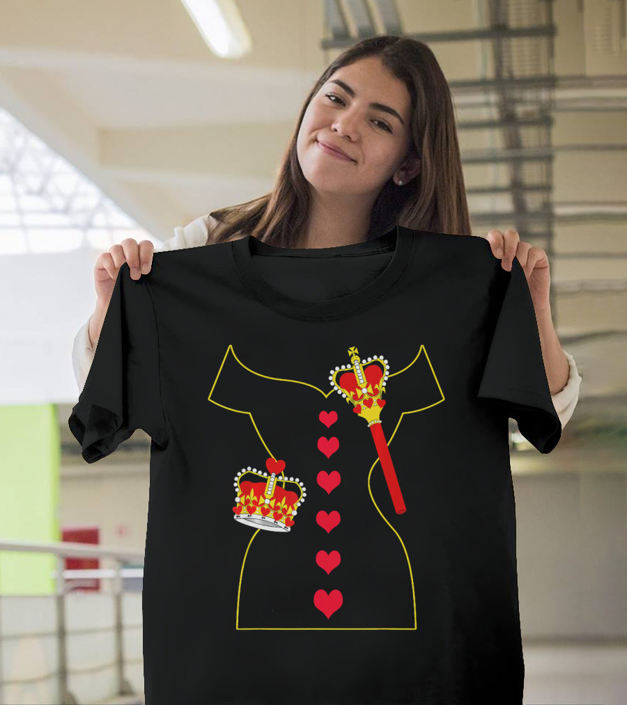 Heart Dress Queen Crown Scepter T-Shirt
