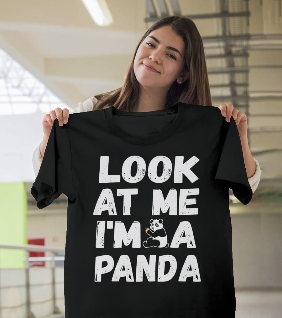 Look At Me I'm A Panda Holding Candy Halloween Co T-Shirt