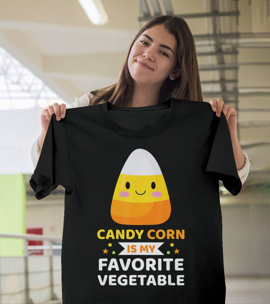 Candy Corn Is My Favorite Vegetable Sarc Halloween Humor T-Shirt