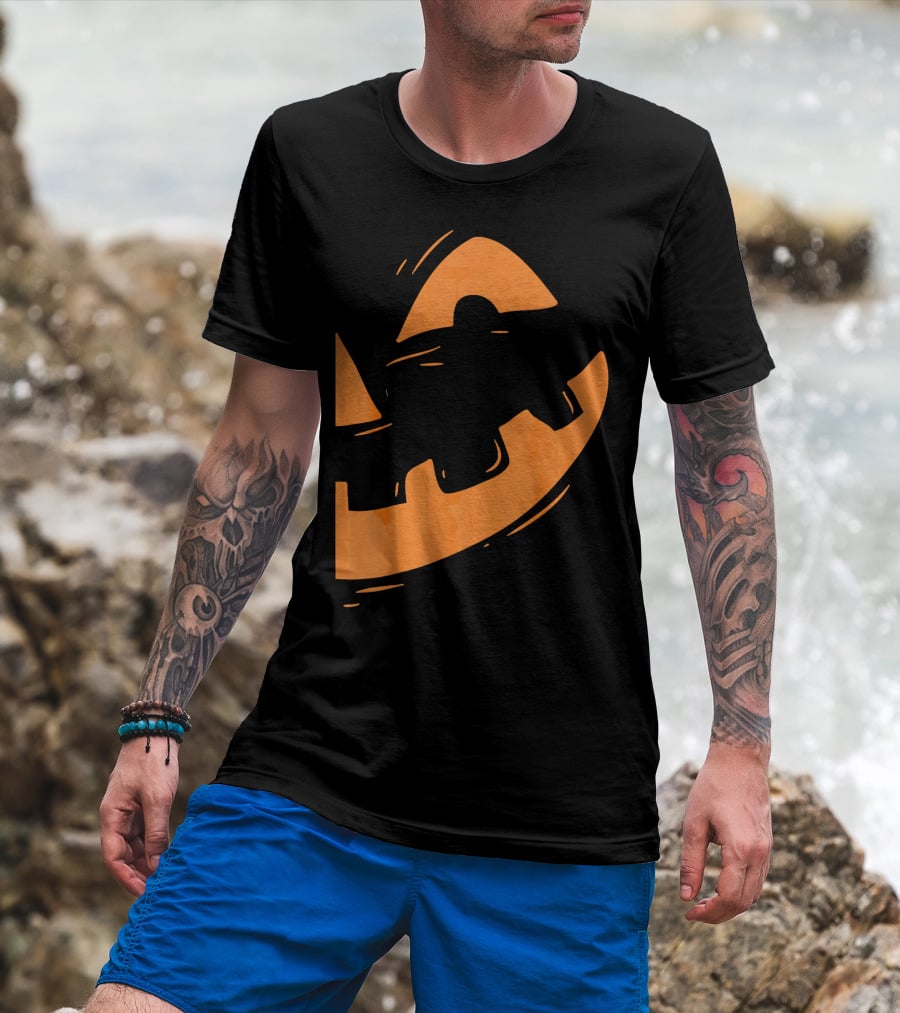Jack O Lantern Pumpkin Face Halloween Smile T-Shirt