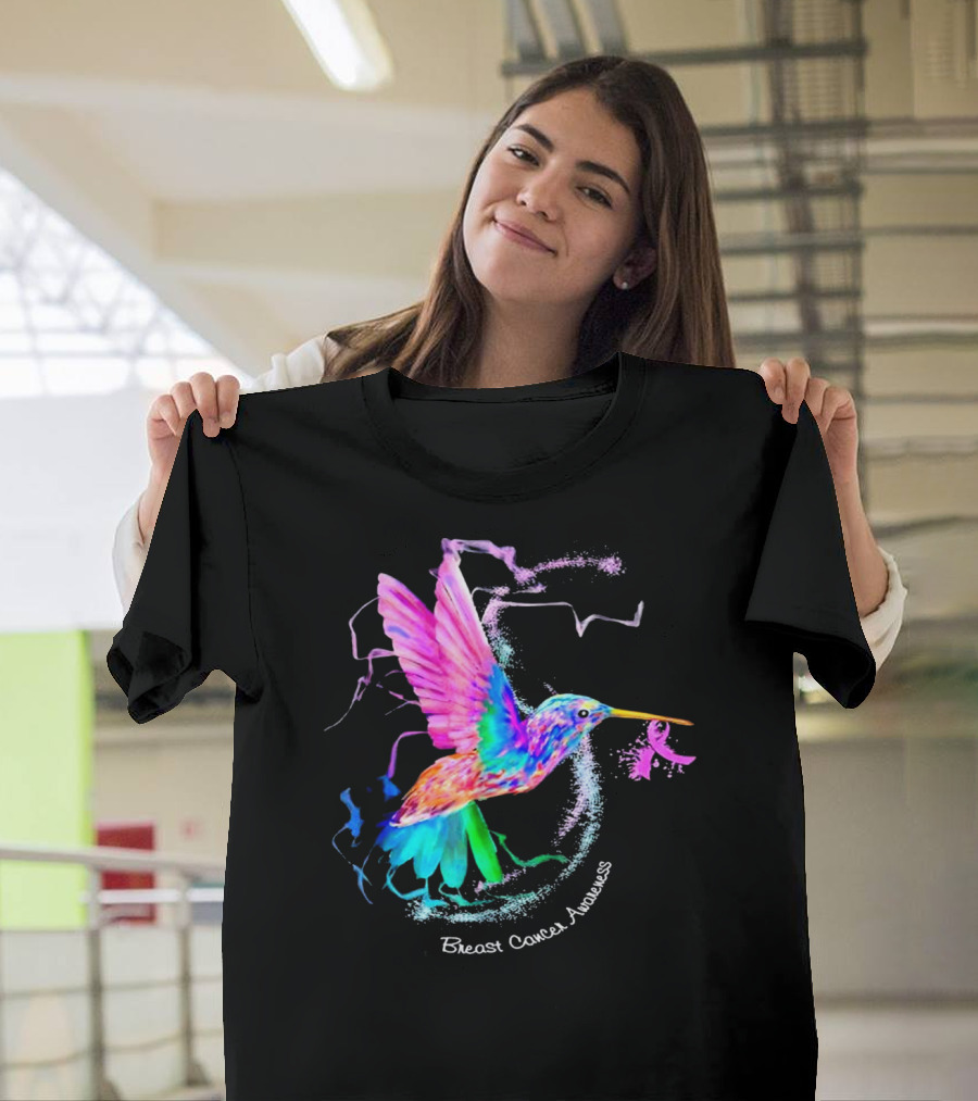 Hummingbird Breast Cancer Awareness T-Shirt