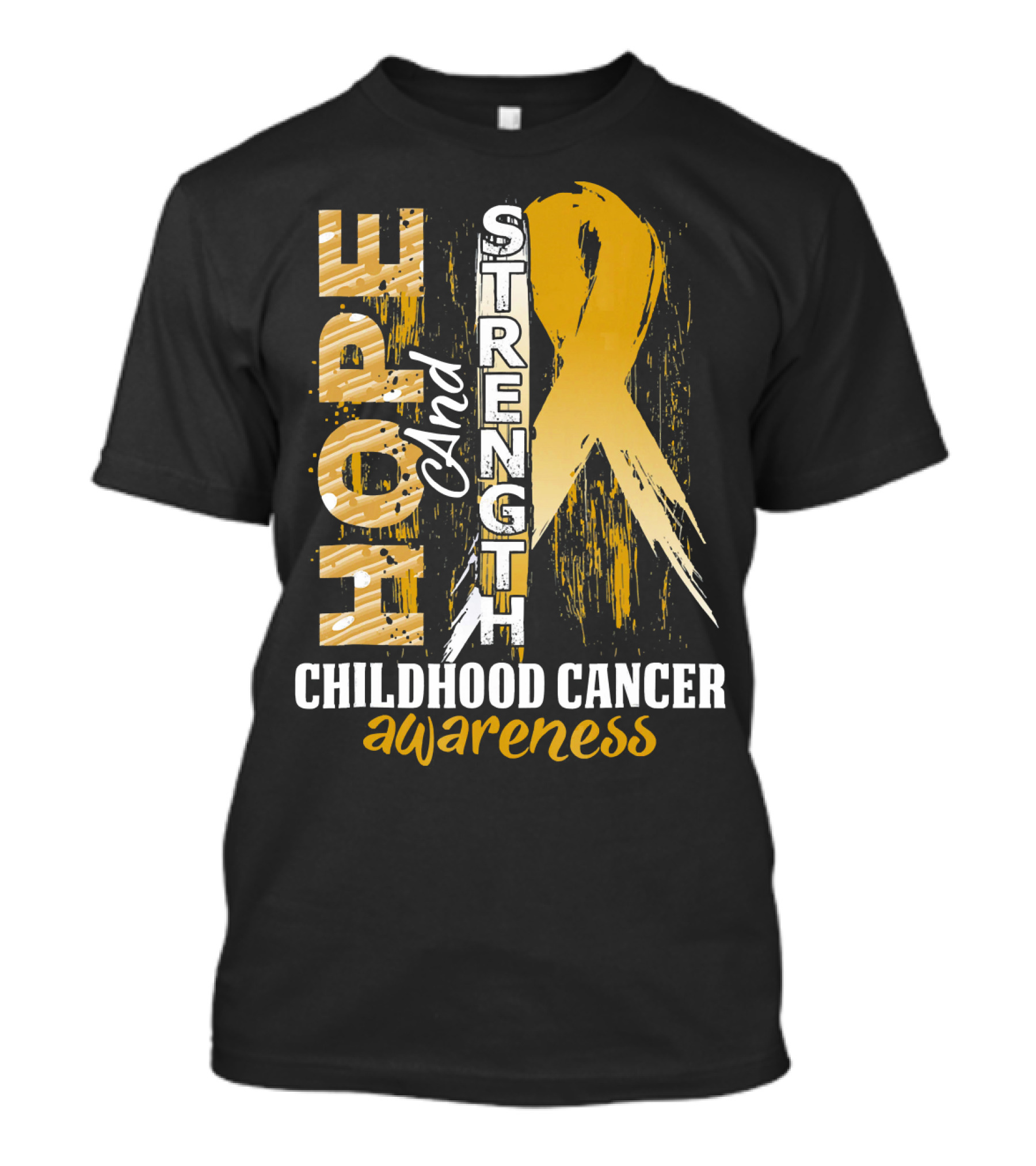 Hope And Strength Childhood Cancer Awareness T-Shirt
